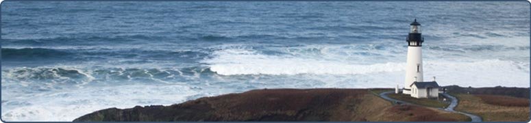lighthouse on the shore